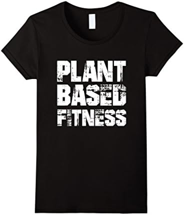 Womens PLANTBASED FITNESS Shirt - vegan plant based t-shirt XL Black