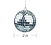 Ivenf 6 Pcs Mirror Ball 2 inch, 70's Disco Party Decoration, Christmas Tree Wedding Birthday Party Ornaments