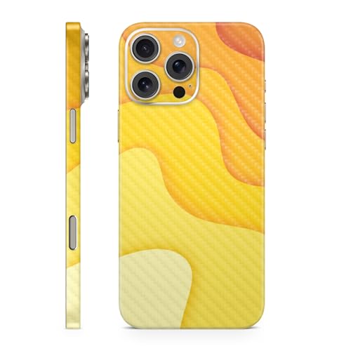 Carbon Fiber Phone Skin Compatible with Apple iPhone 16 Pro Max - Papercraft Ye…
