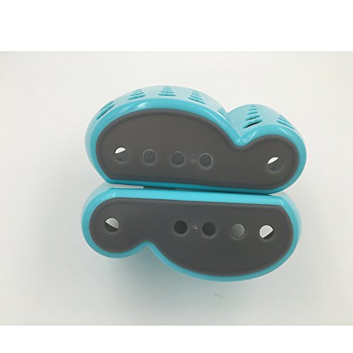 TuuTyss Draining Kitchen Saddle Sink Caddy Sponge Holder for Scrubbers,Sponges-Plastic,Blue