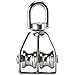 DasMarine 3 Pack M15 Double Pulley Block in 304 Stainless Steel Crane Swivel Hook Double Pulley Roller Loading (M15)
