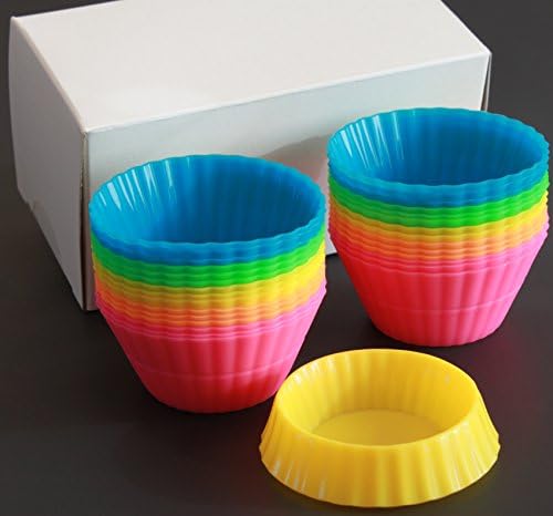 Le Silicone, Set of 30 Gift Box, Dual-size Nonstick Foldable Silicone Baking Cups