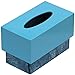 SouvNear Kleenex Tissue Box Cover - 9.5 Inch Pastel Blue Wooden Tissue Paper Dispenser for 160 Count 2-Ply Kleenex Tissues