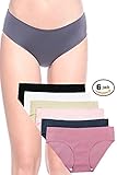 Barbra's 6 Pack Laser Cut Hiphugger Seamless Plus Size Panties (4XL, 6 Pack)