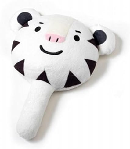 2018 Pyeongchang Winter Olympic Mascot Official Plush Handheld Mirror (White, Suhorang)