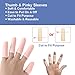 JKcare 12 Pack Gel Finger Caps, Silicone Finger Protectors Sleeves - Covers to Protect Fingertips and Provide Pain Relief from Cracking, Hand Eczema (Cots)