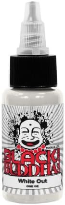 Black Buddha Colors Professional Tattoo Ink White Out 1 oz
