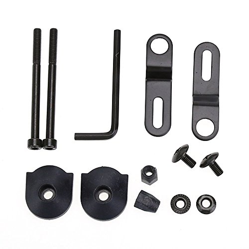 Hanperal 1Pair Motorcycle Hand Guards 7/8" Handlebar Handguard Handle Protector Bike Brush Wind Guard (Smoke-Transparent)