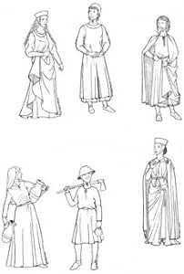 1240-1320 People of Medieval Gothic Period Pattern