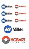 Miller Welding Hobart Racing Decal Sticker Sheet of 8