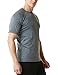 TM-MTS03-SGY_Large Tesla Men's HyperDri Short Sleeve T-Shirt Athletic Cool Running Top MTS03
