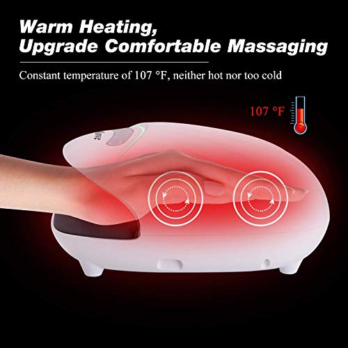 HoMove Hand Roller Massager, Compression Air Pressure Point Therapy Reflexology for Arthritis, Carpal Tunnel, Finger Roller Massage with Heat for Wrist, Pain Relief & Finger Numbness