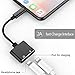 Headphone adapter for iphone 11 Adapter charger and headphones for iPhone Earphone splitter dongle Compatible with iPhone 11/Xs/Xs Max/XR/X/8/7 plus/ipad Cable Accessories Support All iOS System-Blackthumb 2