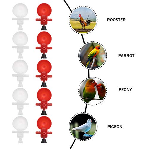 Cabilock 10 Stück Automatische Geflügeltrinkmaschinen Geflügeltränke Huhn Trinkbecher für Hühnerwachtel Taubenrot – Bild 8