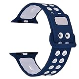 Apple Watch Band - Filoto Silicone Soft Replacement Band for 38mm/42mm Apple Watch Series 1, 2, 3, Sport, Edition, S/M/L