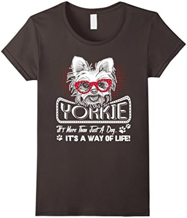 Womens Yorkie T shirts - Yorkie Way Of My Life Shirt Large Asphalt