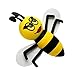 Holdream Car Antenna Topper Decors Smiling Bee Ornaments Car Decoration (Queen bee)