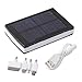 30000mAh Dual USB Solar Panel Power Bank External Battery Charger for iPhone HTC (Black)