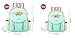 EURO SKY Children School Backpack Bags for Girls Students PU Leather Green Large