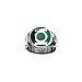 Men's Stainless Steel DC Comics Green Lantern Ring with a Classic Green Enamel Inlay