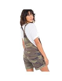 SUMINISTRO Z Ropa de las damaes El Camo Mono Corto Burnout Relajado