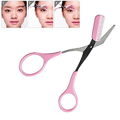 VNDEFUL 1PCS Simple and convenient eyebrow shaping toolEyebrow Scissors Total Length: approx 10cm/3.9inch