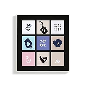 Canvas Wall Art for Living Room, Bedroom Puzzle Framed Canvas Prints for Home Decoration Ready to Hang - 16x16 inches