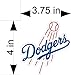Los Angeles Dodgers Baseball car & Truck Vehicle Decals/Stickers 4.1