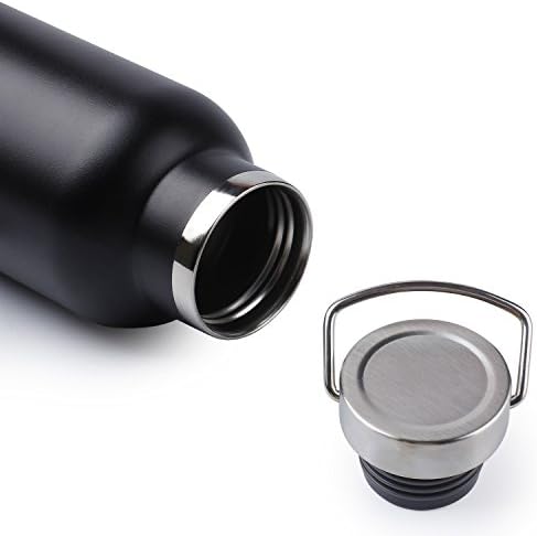 Stainless steel water bottle with cap, suitable for hot or cold drinks, priced between $15.99 and $16.99 as of August 9, 2023.