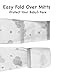 Cambria Baby 100% Organic Cotton Kimono Gowns with Easy Change Side Snaps and Built in Mitts. White and Grey Clouds and Animals Patterns for Boys and Girls. 2 Pack (Size 3-6)