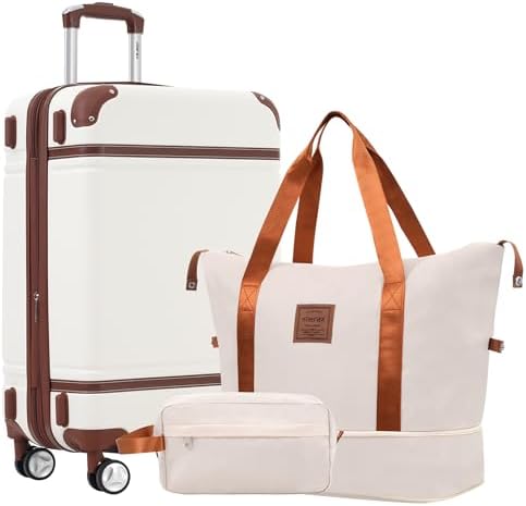 Amazon.com: Merax Luggage Set,24 IN Hardside Suitcase with Duffel
