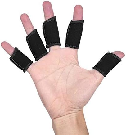 OOTORI 5cm Long Fitness Sports Protector Finger Five Sets Sold (Black)