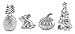 Mariposa Weight Set of 4 Promotion - Pineapple, Bunny, Pumpkin & Christmas Tree