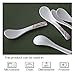 DOWAN 12 Pieces Porcelain Soup Spoons Asian Soup Spoon Chinese Soup Spoon for Home, Kitchen, or Restaurant, White