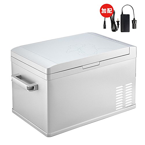 SL&BX Car refrigerator,Dual mini refrigerator freezer 30l portable mini fridge stainless look for bedroom,Office or dorm-A 37x58x36.5cm(15x23x14inch)