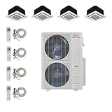 Quad 4 Zone Ductless Mini Split Ceiling Cassette