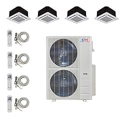 Quad 4 Zone Ductless Mini Split Ceiling Cassette