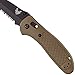 Benchmade - Griptilian 553 Knife, Tanto Blade, Serrated Edge, Coated Finish, Sand Handle