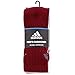 adidas Men's Cushioned Crew Socks (3-Pair), Collegiate Burgundy/Onix Heather Grey/Collegiate B, Large