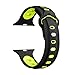 Watch Band 20mm for Apple Watch Series 4 44mm, Meidexian888 Goose Egg Buckle Two-Color Silicone Strap Quick Release Adjustable Size (Yellow)thumb 3