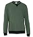 Calvin Klein Black Mens French Terry Crewneck Pocket Sweater