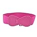 8-shaped Faux Leather Interlock Buckle Stretchy Belt Fuchsia for Ladies