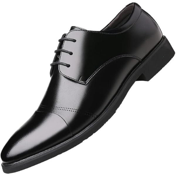 Amazon.com | ZRO Men's Lace Up Formal Modern Oxford Dress Shoes Black US 5 