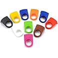 Generic 10pcs ABS Drink Clips Bottle Buckle Holders Beer Cocktail Snap for Schooner & Goblet Glasses Home Bar Kitchen Party Supplies (9 Colors)