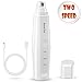 Bonve Pet Dog Nail Grinder, 2 Speed Electric Pet Dog Nail Clippers Rechargeable with USB Charging, White
