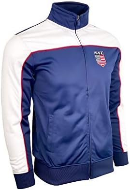 USA Track Jacket, U.S. Full Zip Jacket, Adult Sizes Athletic Warm