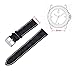 ZEIGER Leather Watch Band Genuine Waterproof Wrist Replacement Watch Bands Strap Men Women Ladies fit All Watch (20mm Black Leather)