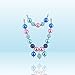 SmitCo LLC Kids Jewelry - For Little Girls and Toddlers - Blue Stretch Necklace and Bracelet Set - Great Costume Jewelry and Accessories Sets For Children To Play Pretend and Dress Up by