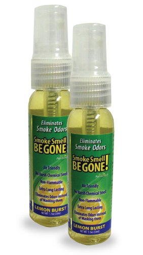 Smoke Smell Be-Gone! Smoke & Odors Eliminator for Home, Office & Car. Natural Non-Aerosol Ai