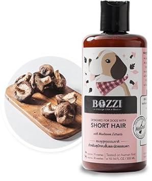 Bozzi 100% Organic Dog Shampoo Odor & Fleas + Skin Nourishing (300ML)
